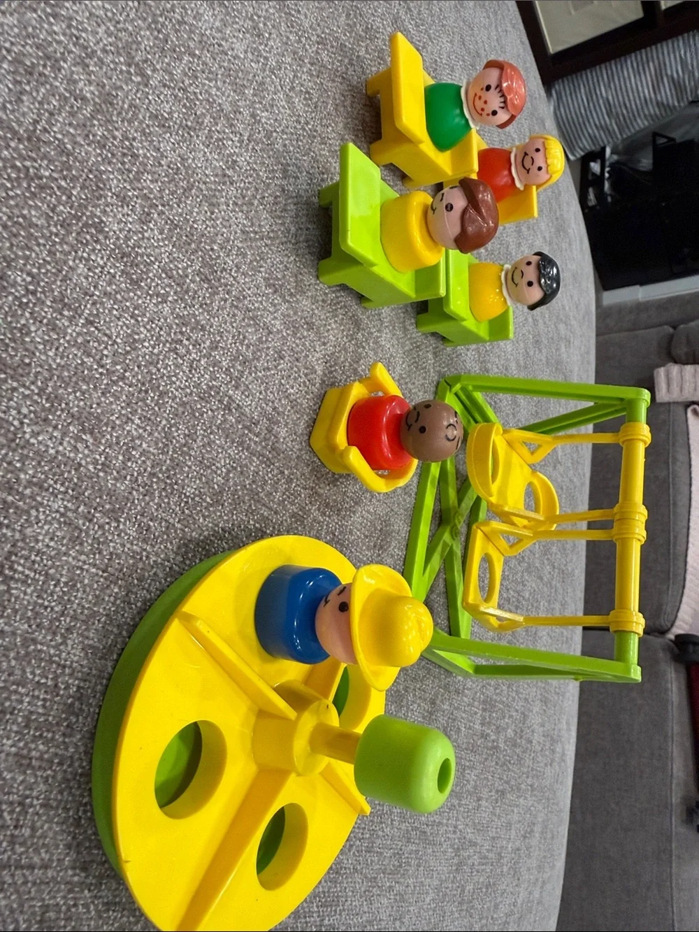 Fisher-Price Vintage Preschool Playset with 5 Figures